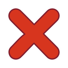 Fototapeta premium Close Vector Icon