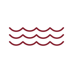 Water Wave Vector Icon