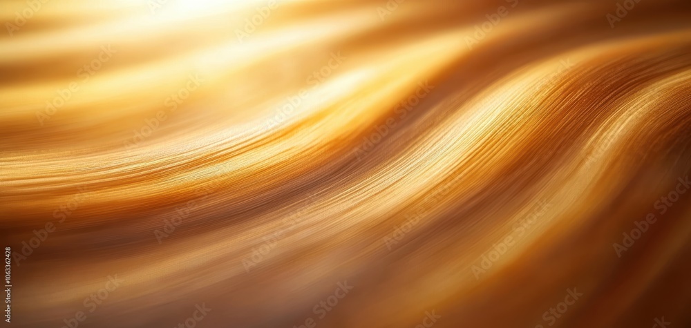 Fototapete abstract golden wave background with smooth flowing lines creating a warm and inviting atmosphere.