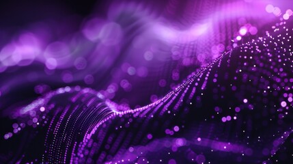 Purple Abstract Background with Shimmering Lights
