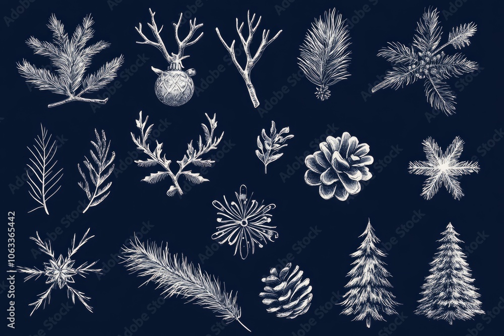 Poster A selection of various pine tree species with distinct characteristics