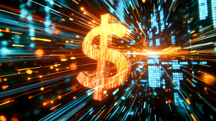 Financial Growth and Market Data Concept