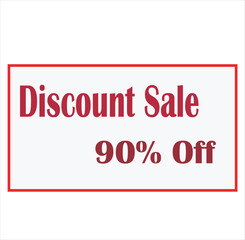 Discount sale banner design