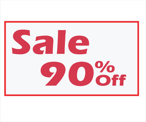 Discount sale tag label design