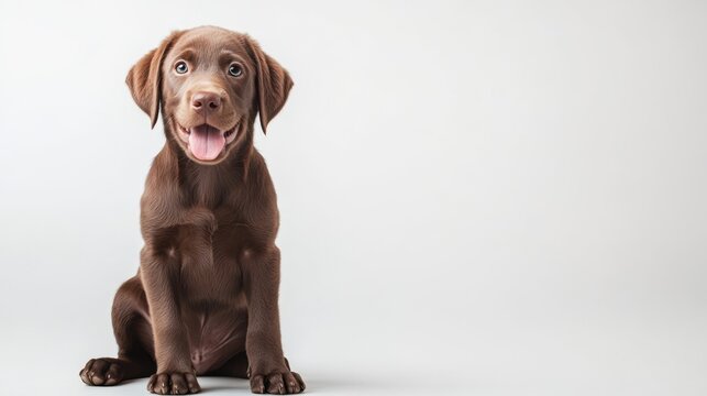 Adorable Chocolate Labrador Puppy