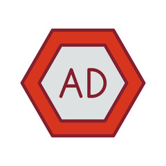 Ad Blocker Vector Icon