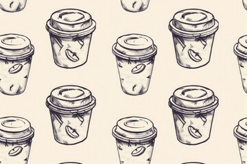 A collection of cups of coffee on a table, suitable for cafe or home use