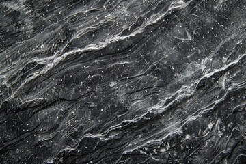 Obraz premium A close-up shot of a smooth black marble surface with subtle texture and reflections