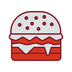 Hamburger Vector Icon