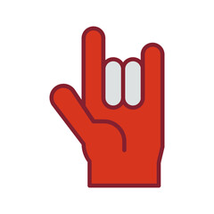 Love You Gesture Vector Icon