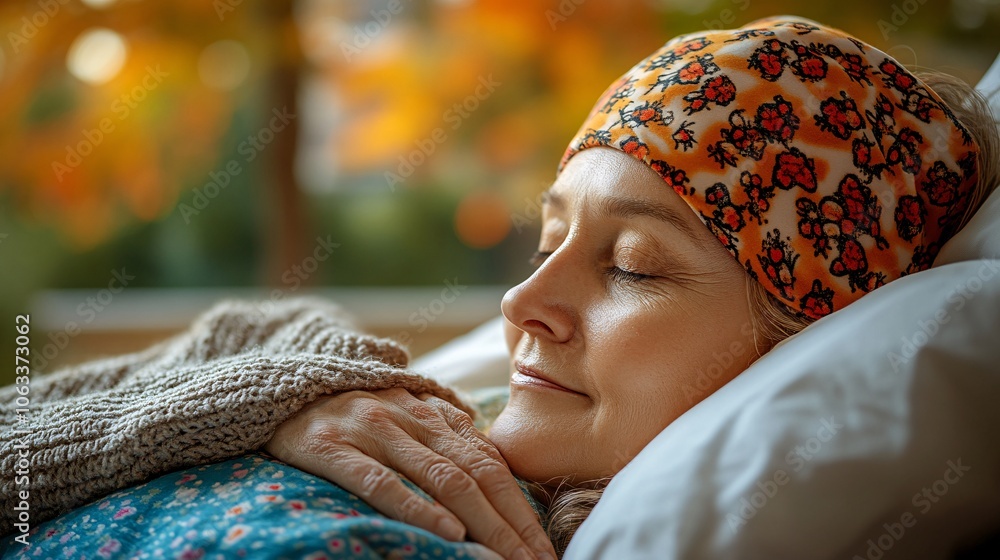 Aufkleber doctor discussing treatment options with a cancer patient, holding their hand in a gesture of suppor