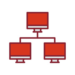 News Network Vector Icon