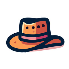 Simple Hat Illustration - Transparent Background