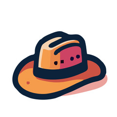 Simple Hat Illustration - Transparent Background