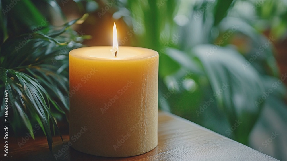 Poster individual practicing self-care through reading in a cozy home environment, surrounded by plants and
