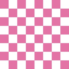 Checkered Seamless Pattern Design Pink and White