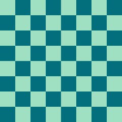 Checkered Seamless Pattern Design Blue Green