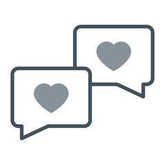 Love Message Icon Design