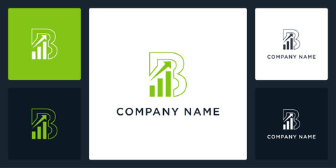 Abstract letter B business logo and icon editable vector © MRANTAZI57