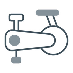 Exercise Bike Vector Icon Design
