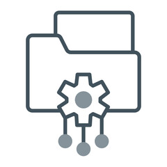 Digital Asset Management Vector Icon Design