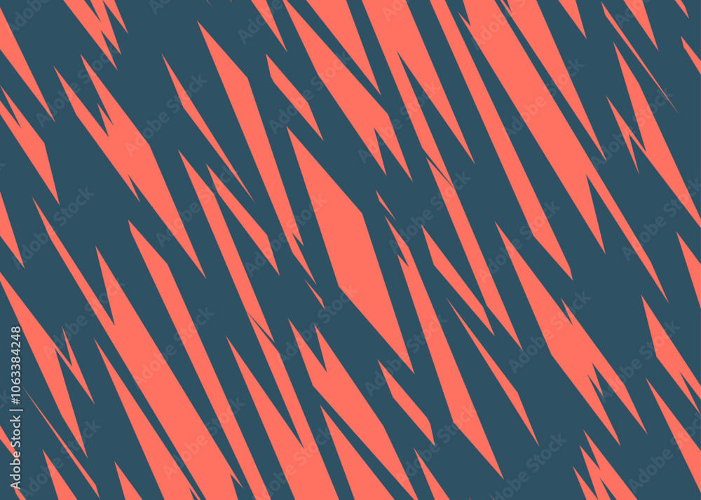 Poster abstract background with seamless rough slash lines pattern