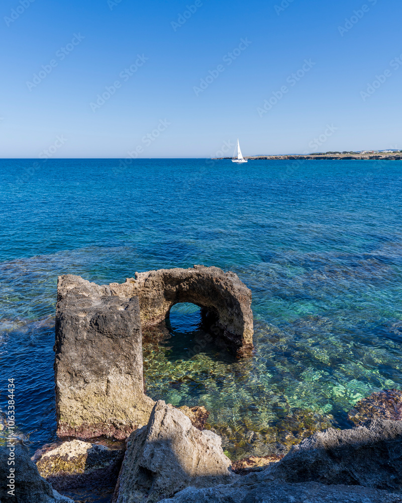 Wall mural The coastline view in Monopoli of Italy