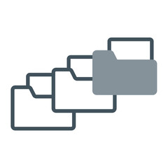 Folders Vector Icon Design
