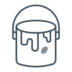 Paint Bucket Vector Icon Design