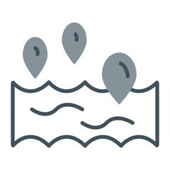 Ocean Vector Icon Design