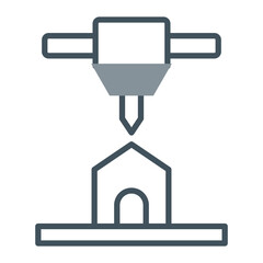 Fototapeta premium Architecture Model Icon Design