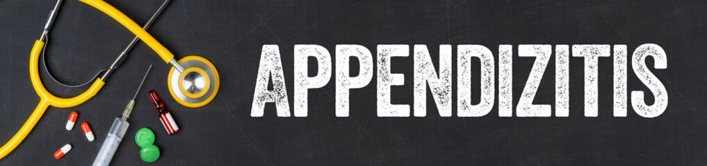  Stethoskop und Medikamente - Appendizitis