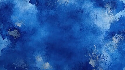 Abstract Blue Watercolor Background