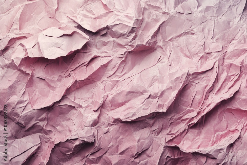 Aufkleber a close-up view of a piece of pink paper with a textured surface and slight folds