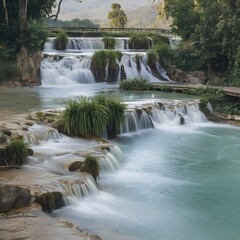 Obraz premium Kuang Si Falls, Luang Prabang, Laos 