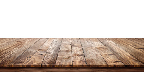 Empty wooden table for a vintage interior design backdrop