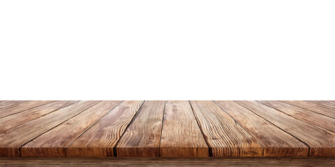 Empty wooden table for a vintage interior design backdrop