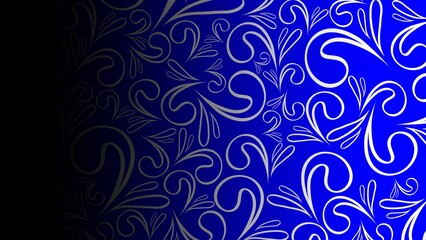 This backdrop features calming shades of blue, creating a fresh and elegant atmosphere. Intricately designed batik floral motifs decorate the surface with alluring beauty. Each flower, with its delica