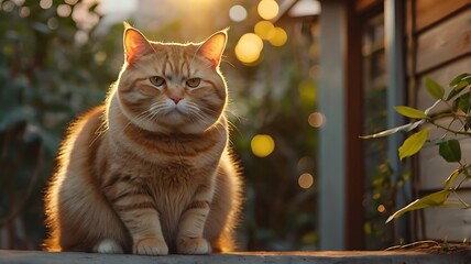 a cute cat looking away
