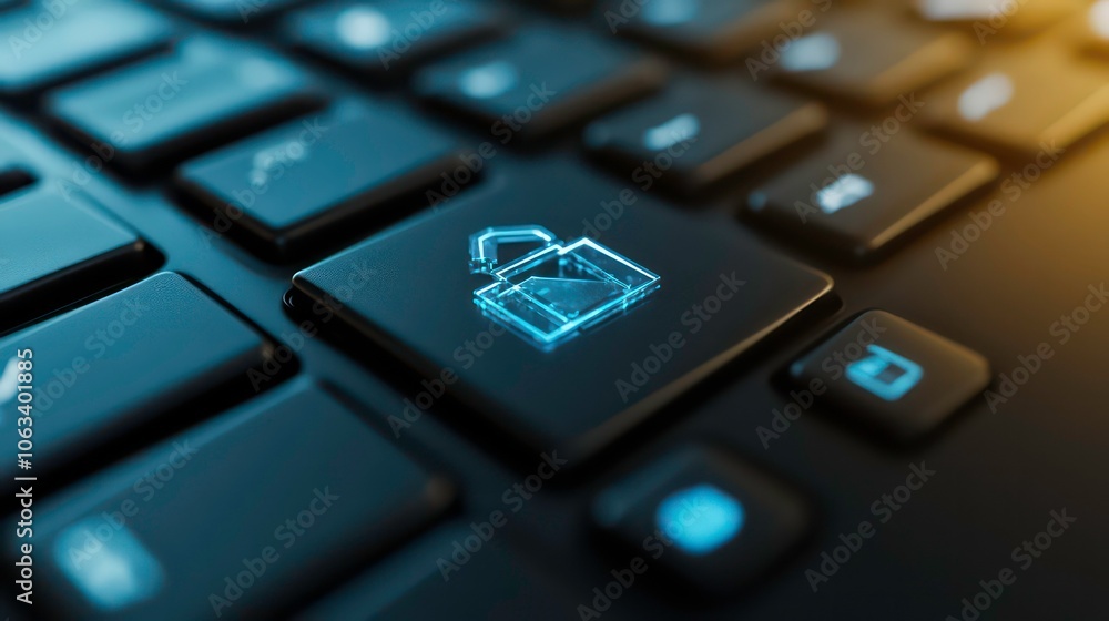 Poster With a computer keyboard featuring a recycle bin icon, this image illustrates how digital files can be deleted and electronic waste handled.