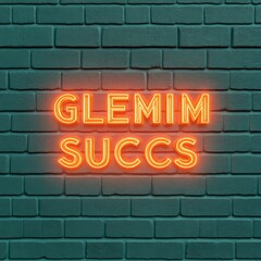 Fototapeta premium A neon sign reading 