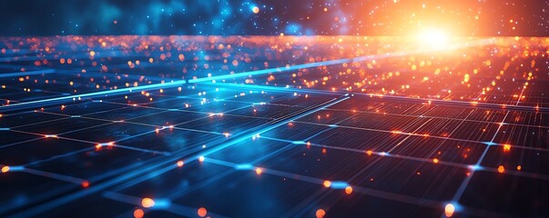 Obraz premium An engaging image of solar panels being installed by technicians, showcasing innovation and teamwork in the transition to renewable energy sources