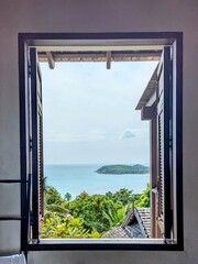 View over the ocean from the bathroom window, Koh Samui, Thailand © sophie