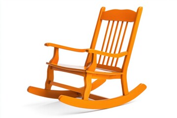 Brighten your space with a vibrant antique rocking chair