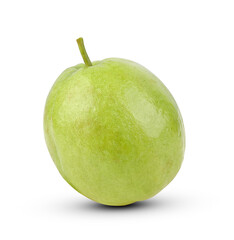 Guava fruit isolated on white background.