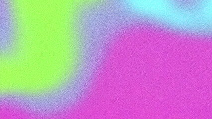 Blue, green, and pink gradient background with a speckled, granular surface, enhanced by a bold, grainy noise aesthetic.