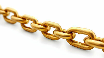 Obraz premium Gold Chain Close Up, links, metal, chain links, gold chain links, macro