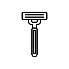 razor icon vector, line style icon
