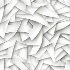 Obraz premium Abstract White Geometric Pattern, background, texture, design, modern, minimal
