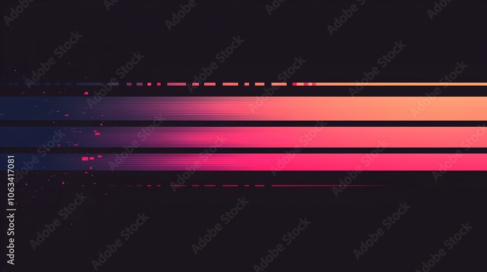 Aufkleber retro pixel loading bar in vibrant arcade colors conveying futuristic tech dynamism